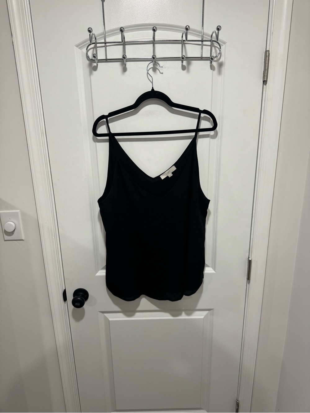 LOFT Black V-Neck Cami Tank Top